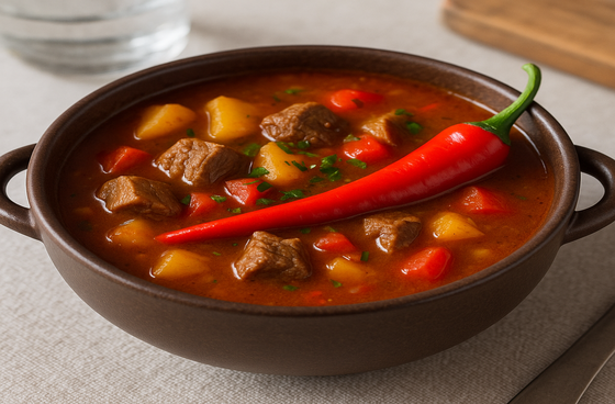 Бограч с острым перцем чили